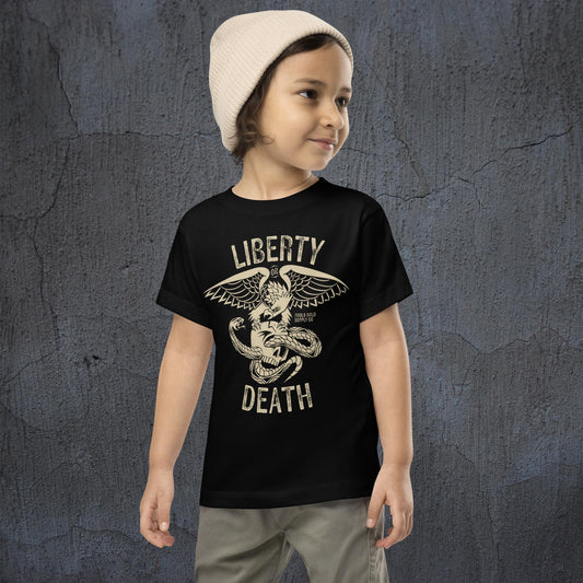 Liberty or Death Toddler Short Sleeve Tee - Front Graphic