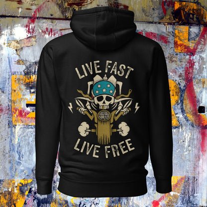 Live Fast Live Free Campfire Hoodie